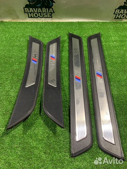 Накладки на внутренние порожки М Bmw 5 F10