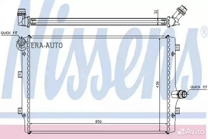 Nissens 65281A Радиатор 650x439