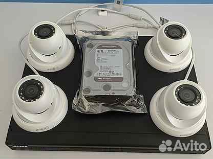 Комплекты видеонаблюдения, монтаж в подарок