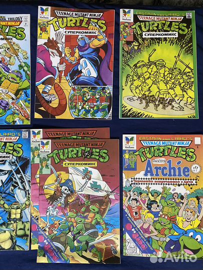 Комиксы черепашки ниндзя 90-х годов (Махаон)
