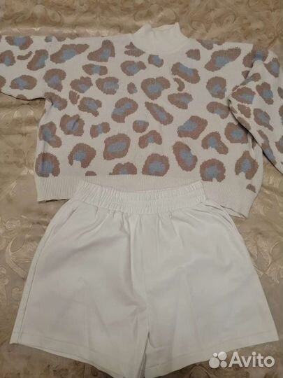 Шорты из экокожи