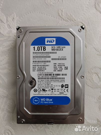 Жесткие диски hdd 1тб для компьютера