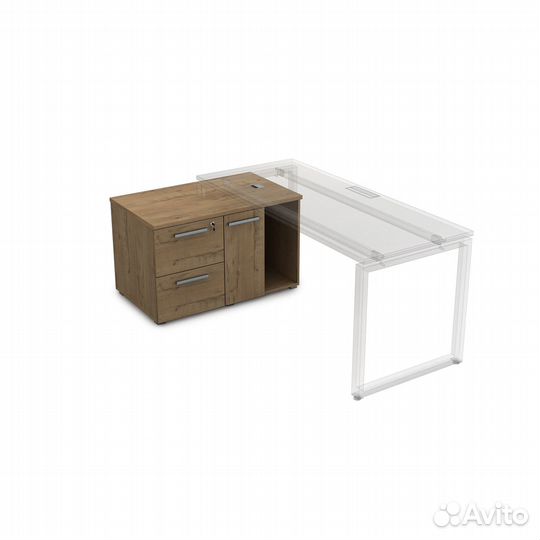 9Т.010 Тумба с двумя ящиками и дверкой