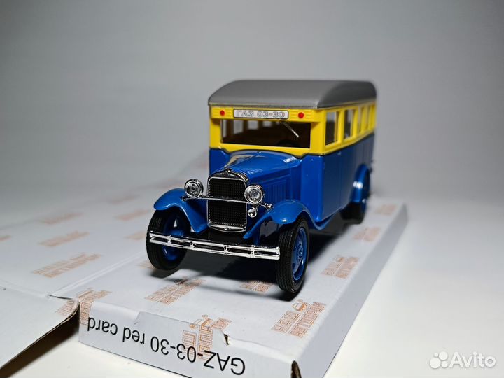 Модель газ 03-30 синий Наш Автопром 1:43