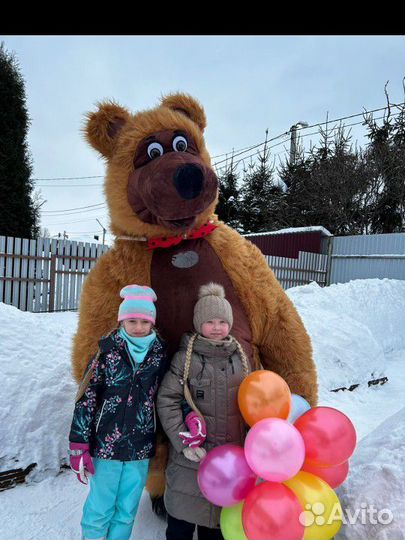 Ростовые куклы - Белые Мишки поздравление сюрприз