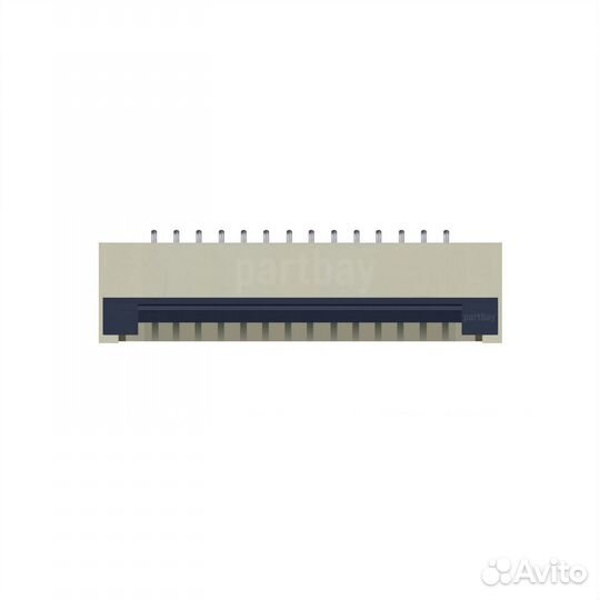 Коннектор для FFC FPC шлейфа 14-pin шаг 1.0mm ZIF