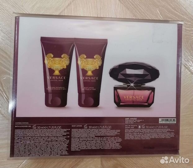 Туалетная вода versace crystal noir духи