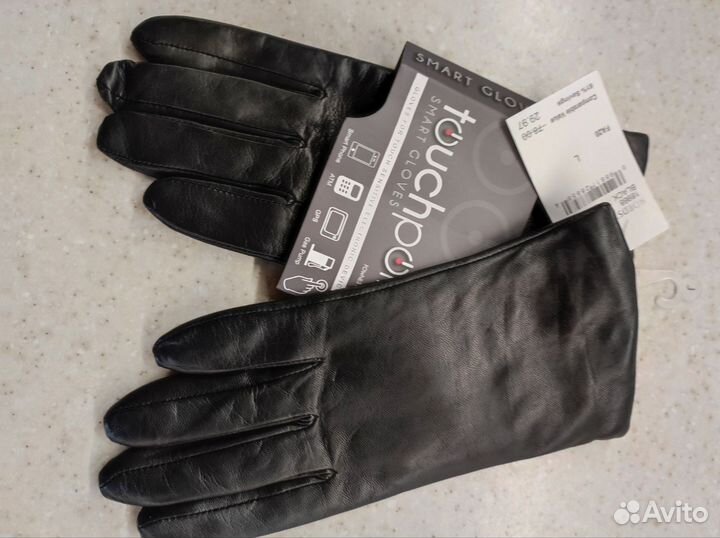 Перчатки женские кожаные