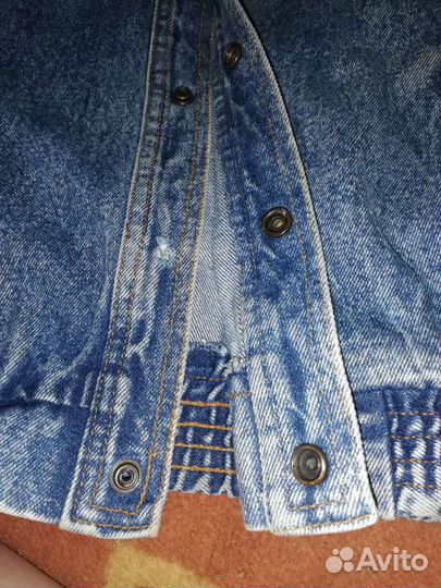 Джинсовая куртка оверсайз