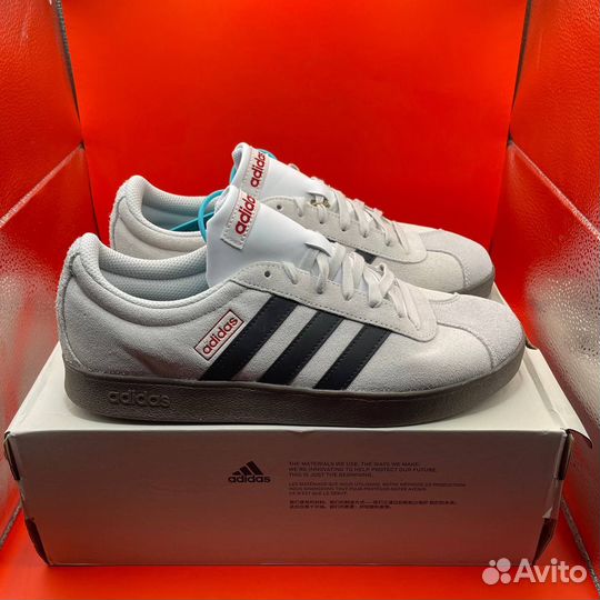 Кроссовки Adidas VL Court 'Grey Black Gum' (42)