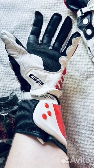 Мото перчатки alpinestars кожаные