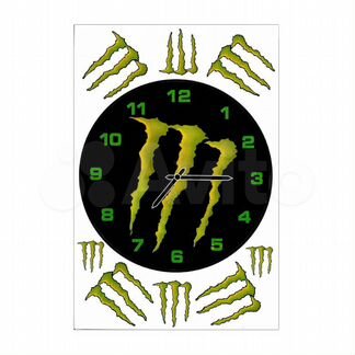 Наклейки для мотоцикла Monster Energy Часы 175х26