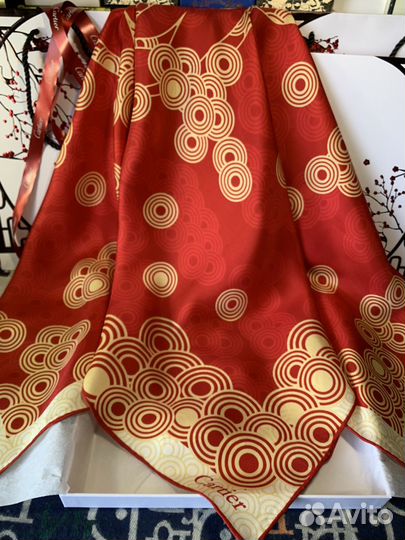 Cartier шёлковый платок