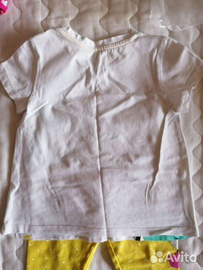 Костюм леггинсы и футболка рост 74