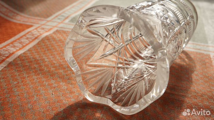 Ваза на ножке хрусталь СССР