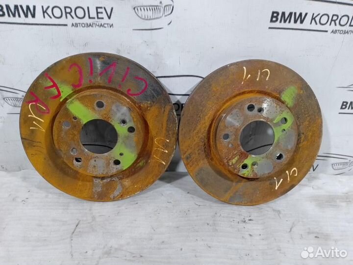 Диск тормозной передний (комплект) Honda Civic vii