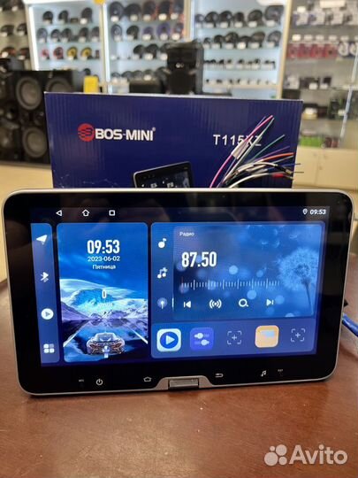 Магнитола Android Bos mini T115XZ, 1Din, 10