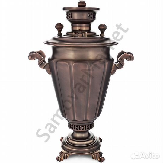 Самовар дровяной 4 л «Рюмка гранная» Кольчугино