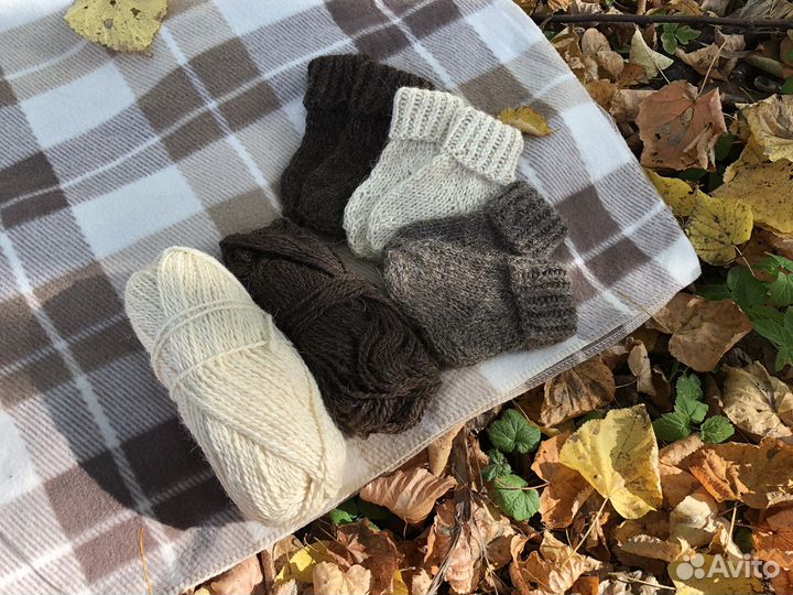 Набор детских вязаных носков