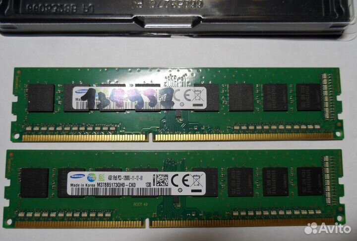 Samsung DDR3 4gb 2 планки