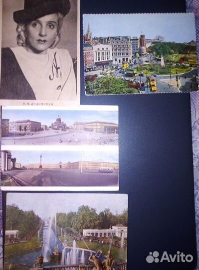 Коллекция старых почтовых карточек и открыток