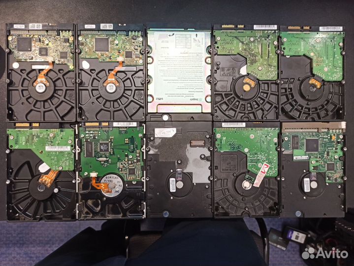 Жесткие диски на запчасти 10 штук