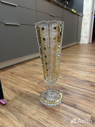 Ваза хрустальная для цветов высота 40 см