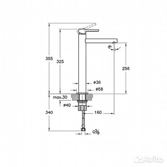 VitrA A4255836 Смеситель для раковины