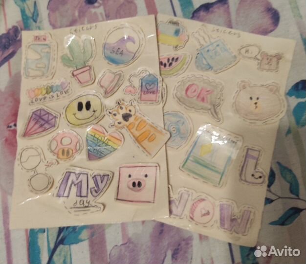 Наклейки ручной работы
