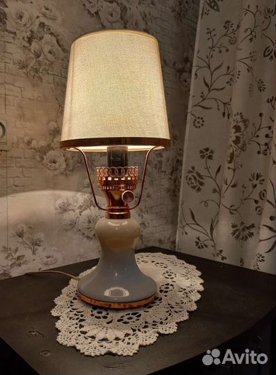 Настольная лампа СССР и плафон к ней