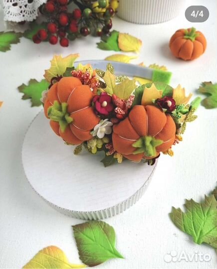 Ободок Осенний Тыковки