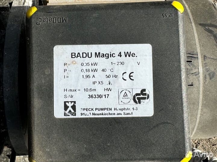 Насос с префильтром Speck Badu Magic 4