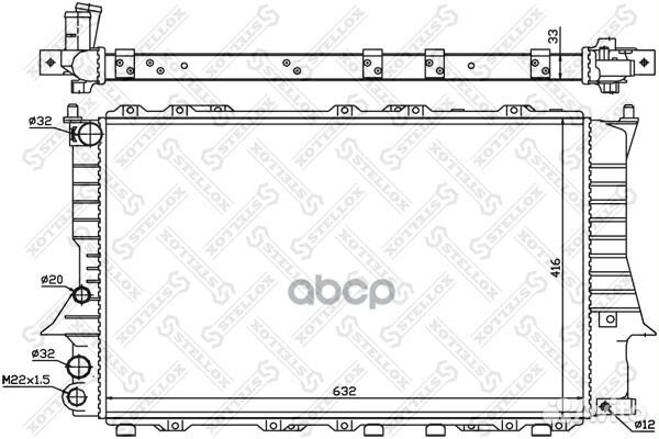 10-25018-SX радиатор системы охлаждения Audi 1