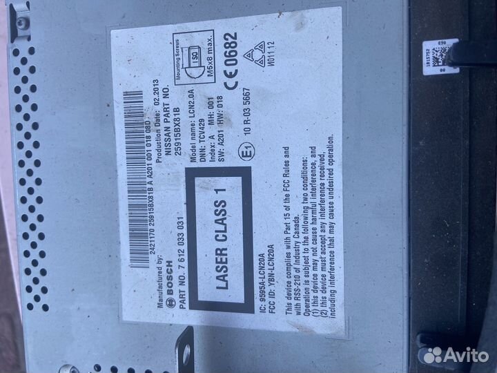 Магнитола nissan juke