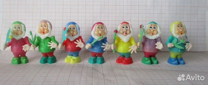 Гномы резиновые СССР. Семь гномов