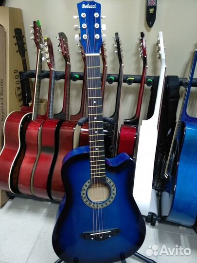 Новые гитары Belucci 3810, чехлы, струны