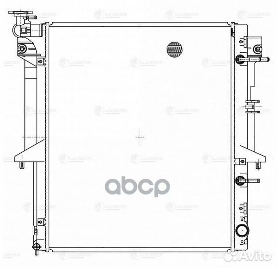 Радиатор охлаждения двигателя mitsubishi pajero