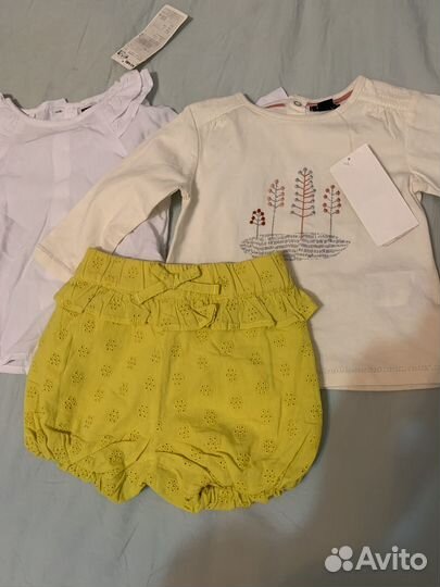 Пакет новых вещей на девочку 63-69см