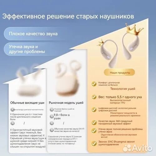 Беспроводные наушники soaiy