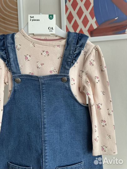 Сарафан и водолазка 80