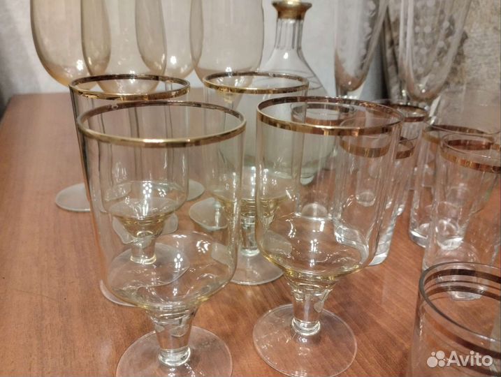 Бокалы, рюмки, стаканы СССР