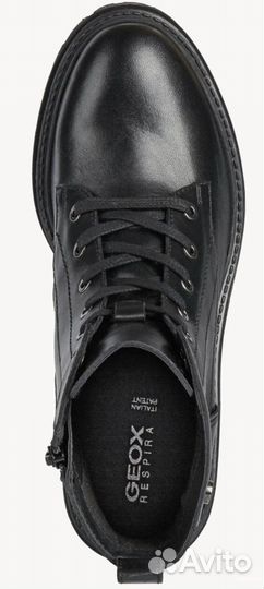 Ботинки берцы geox, размер 39, черный