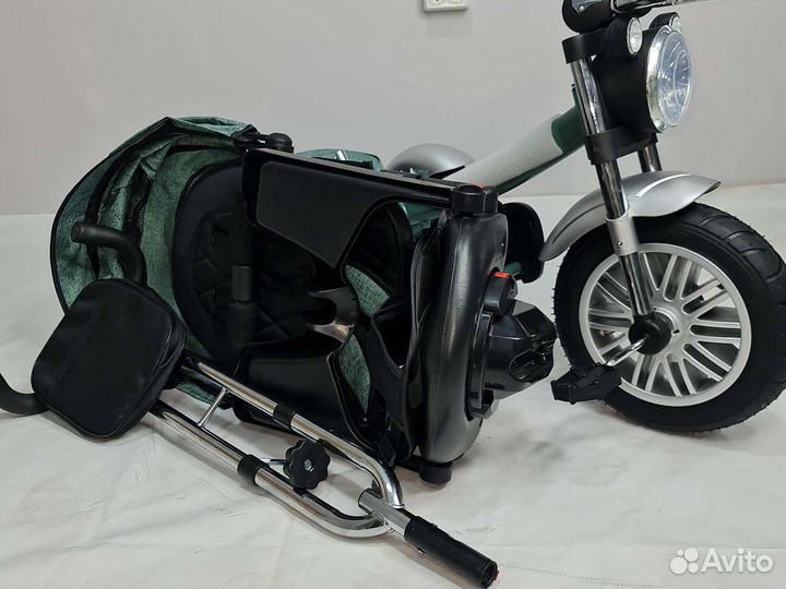 Велосипед с родительской ручкой управления