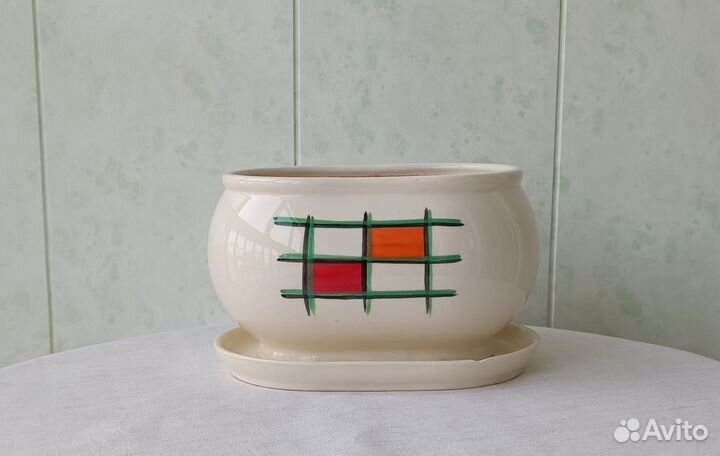 Горшки глянцевые керамические для комнатных цвето