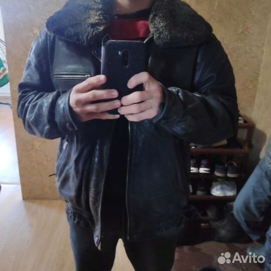 Кожаная куртка мужская