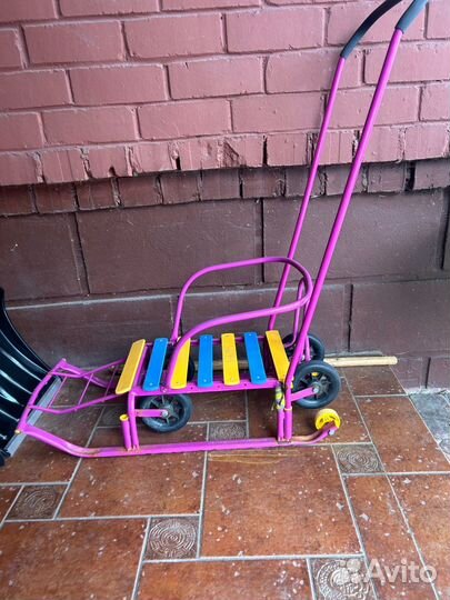 Детские санки с колесами
