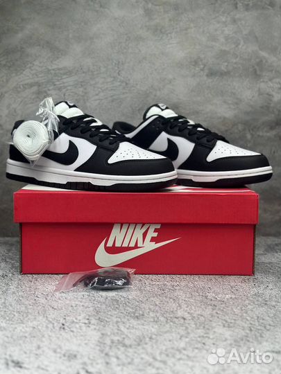 Кроссовки Nike SB Dunk Low White Black Panda