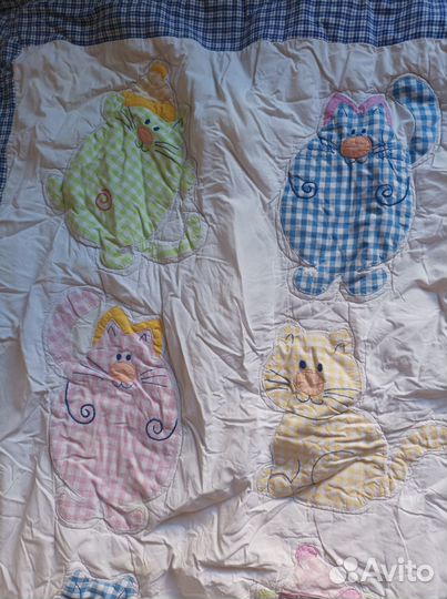 Детское стёганое одеяло, 122/80 + пододеяльник