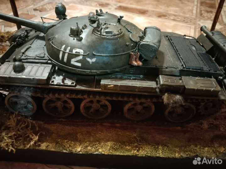 Диорама с танком Т62 1/35