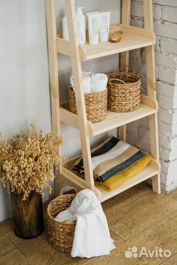 Полки стеллажи деревянные